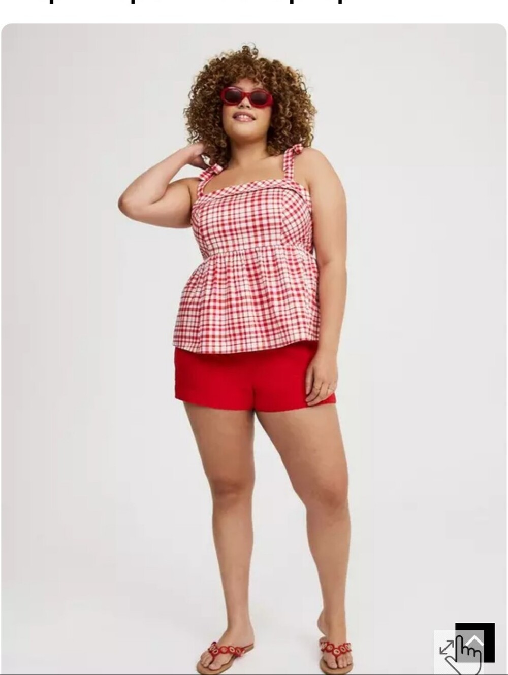 Nwot Torrid 1x Poplin Peplum Tie Strap Top
